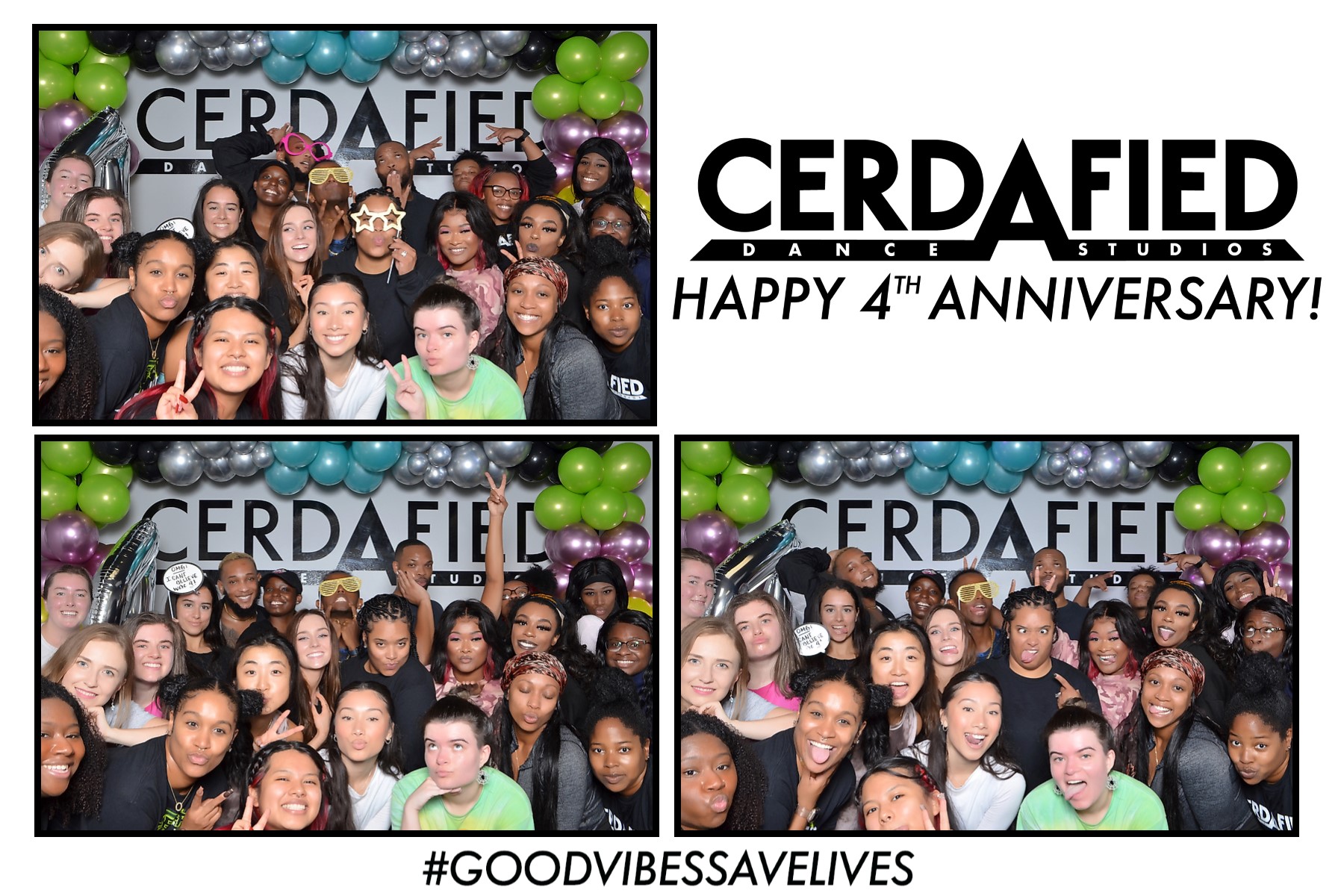 Meni at the Cerdafied Dance Studio 4th Year Anniversary group photo, 2022.