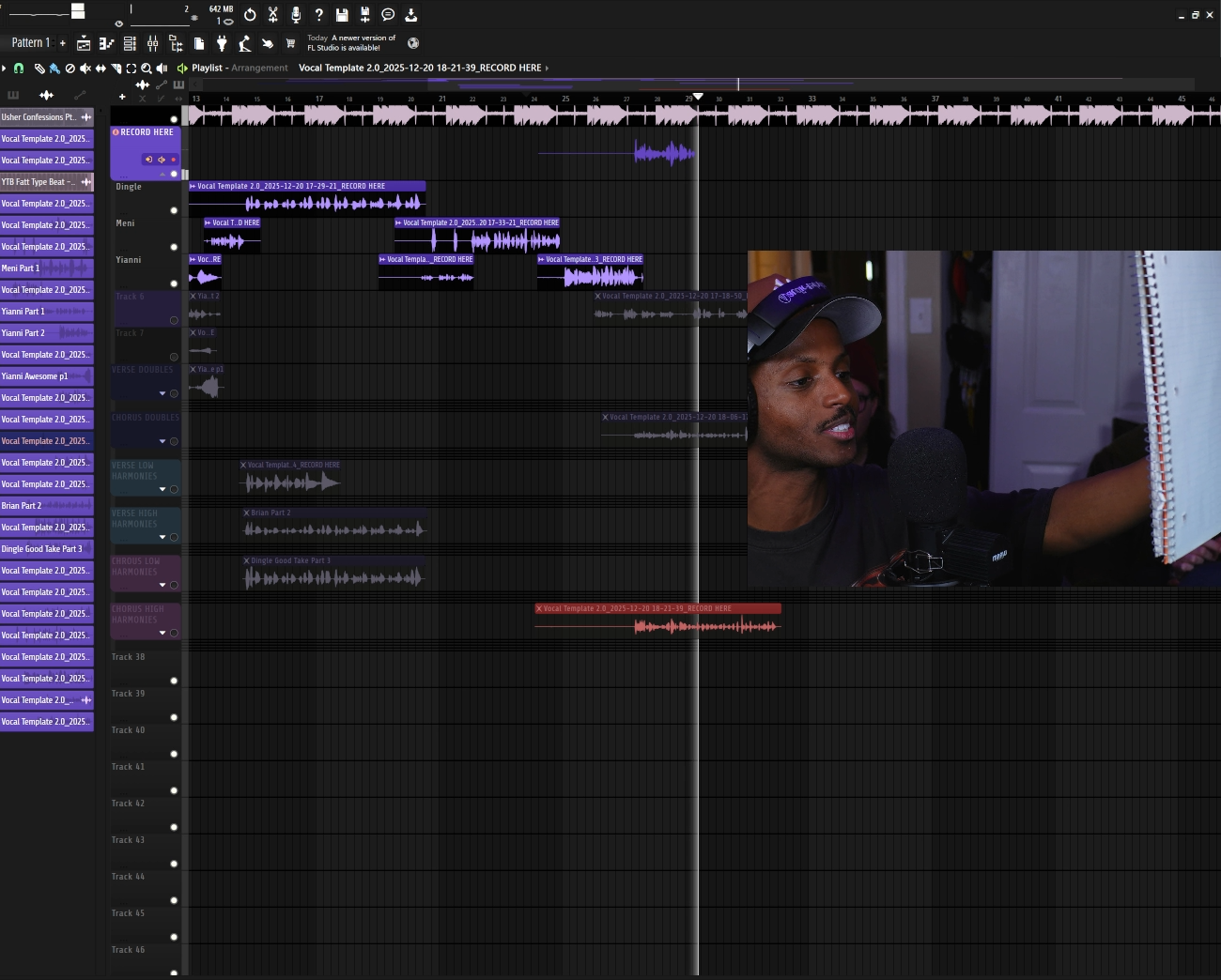 Meni making his first song on FL Studio, March 2023.