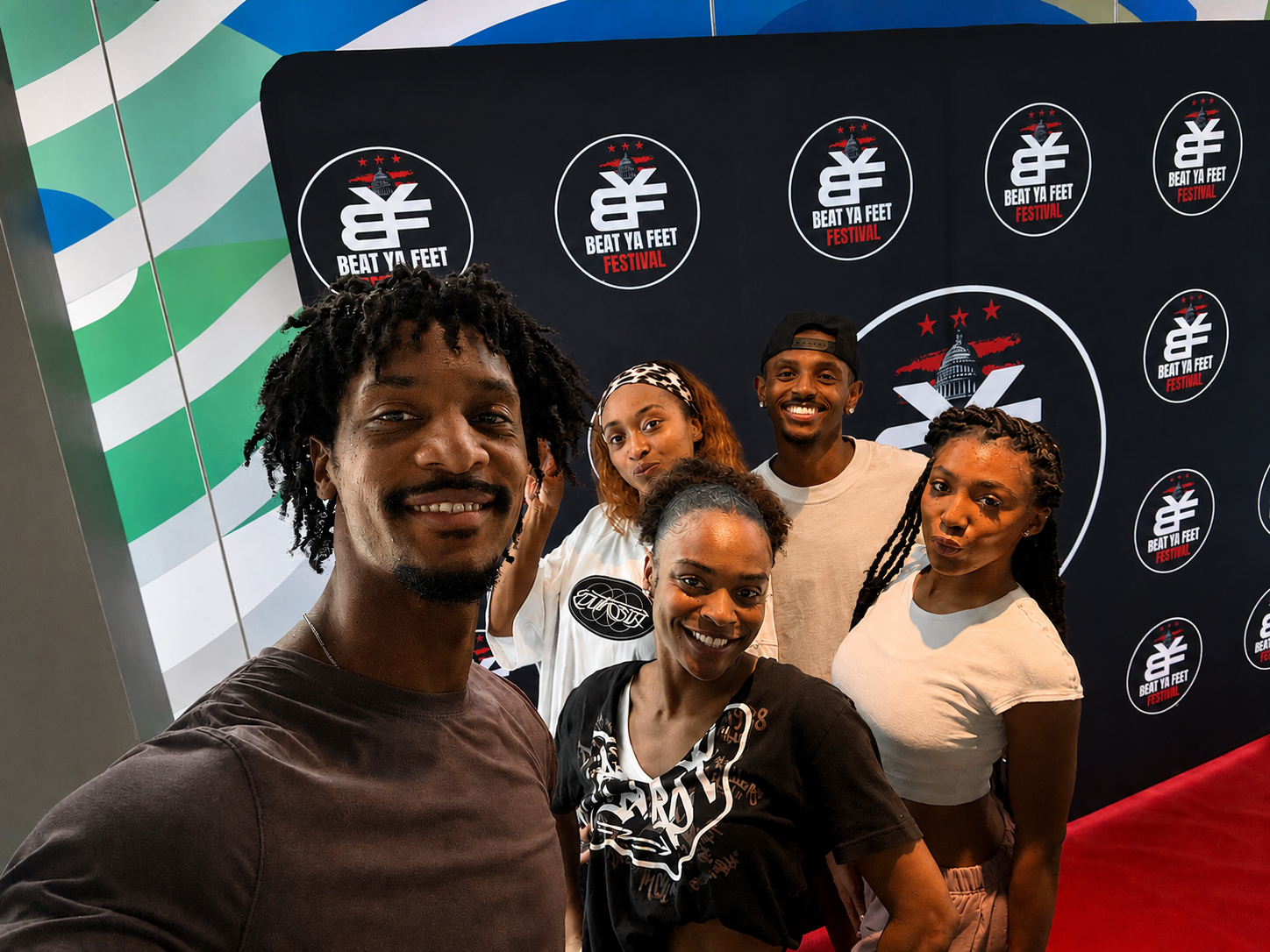 Meni with dance friends from the Beat Ya Feet Intensive, June 14 2026.