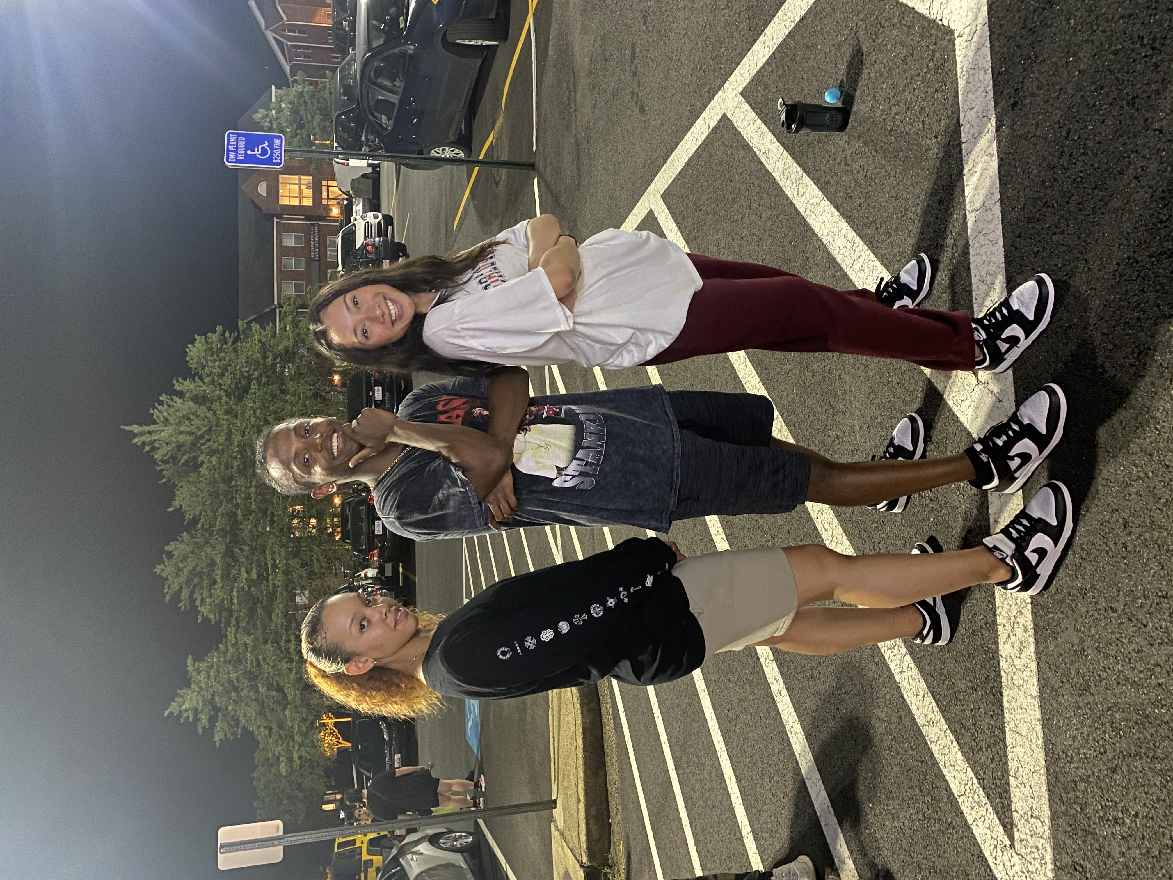 Meni with dance friends Marlaina Jade and Julia Martin, June 2022.